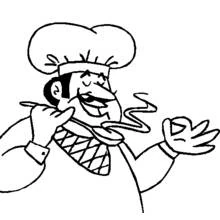 Dessin à colorier: Cuisinier / Cuisinière (Carrières et Professions) #91963 - Coloriages à Imprimer Gratuits