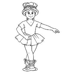 Coloriage Danseur / Danseuse (Carrières et Professions) #179180 à imprimer et colorier