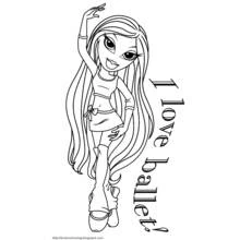 Dessin à colorier: Danseur / Danseuse (Carrières et Professions) #92195 - Coloriages à Imprimer Gratuits