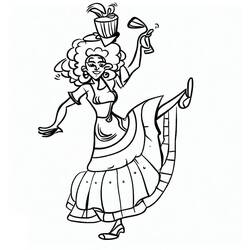 Dessin à colorier: Danseuse Brésilienne de Samba (Carrières et Professions) #191776 - Coloriages à Imprimer Gratuits