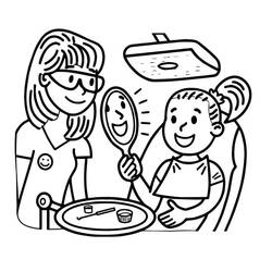 Dessin à colorier: Dentiste (Carrières et Professions) #200018 - Coloriages à Imprimer Gratuits