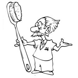 Dessin à colorier: Dentiste (Carrières et Professions) #200022 - Coloriages à Imprimer Gratuits