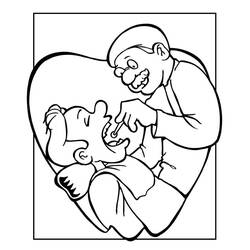 Dessin à colorier: Dentiste (Carrières et Professions) #200031 - Coloriages à Imprimer Gratuits