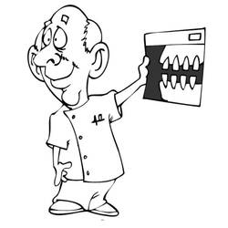 Dessin à colorier: Dentiste (Carrières et Professions) #200037 - Coloriages à Imprimer Gratuits