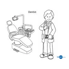 Dessin à colorier: Dentiste (Carrières et Professions) #92816 - Coloriages à Imprimer Gratuits
