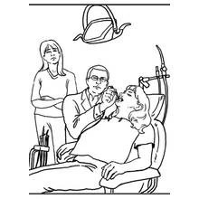 Dessin à colorier: Dentiste (Carrières et Professions) #92821 - Coloriages à Imprimer Gratuits