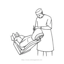 Dessin à colorier: Dentiste (Carrières et Professions) #92874 - Coloriages à Imprimer Gratuits