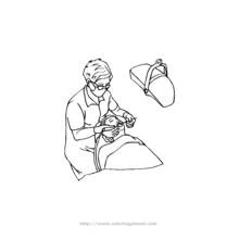 Dessin à colorier: Dentiste (Carrières et Professions) #92884 - Coloriages à Imprimer Gratuits