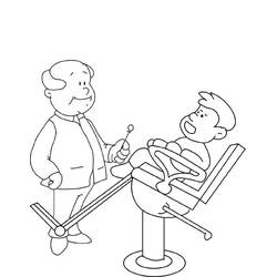 Dessin à colorier: Dentiste (Carrières et Professions) #92890 - Coloriages à Imprimer Gratuits