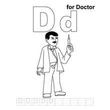 Dessin à colorier: Docteur / Médecin (Carrières et Professions) #93509 - Coloriages à Imprimer Gratuits