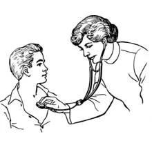 Dessin à colorier: Docteur / Médecin (Carrières et Professions) #93711 - Coloriages à Imprimer Gratuits