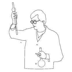 Dessin à colorier: Enseignant / Enseignante (Carrières et Professions) #94307 - Coloriages à Imprimer Gratuits