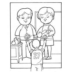 Dessin à colorier: Enseignant / Enseignante (Carrières et Professions) #94324 - Coloriages à Imprimer Gratuits