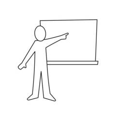 Dessin à colorier: Enseignant / Enseignante (Carrières et Professions) #94378 - Coloriages à Imprimer Gratuits