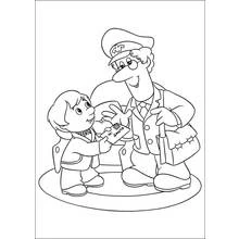 Dessin à colorier: Facteur (Carrières et Professions) #94918 - Coloriages à Imprimer Gratuits