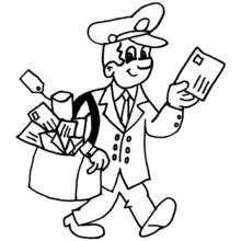 Dessins à colorier: Facteur - Coloriages à Imprimer Gratuits