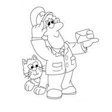 Dessin à colorier: Facteur (Carrières et Professions) #94968 - Coloriages à Imprimer Gratuits