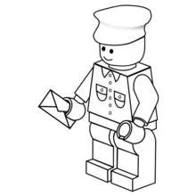 Dessin à colorier: Facteur (Carrières et Professions) #94979 - Coloriages à Imprimer Gratuits
