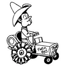 Dessin à colorier: Fermier (Carrières et Professions) #96207 - Coloriages à Imprimer Gratuits