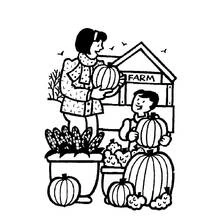 Dessin à colorier: Fermier (Carrières et Professions) #96222 - Coloriages à Imprimer Gratuits