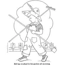 Dessin à colorier: Fermier (Carrières et Professions) #96260 - Coloriages à Imprimer Gratuits
