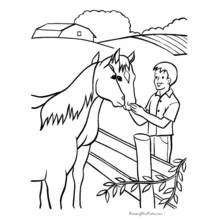 Dessin à colorier: Fermier (Carrières et Professions) #96285 - Coloriages à Imprimer Gratuits
