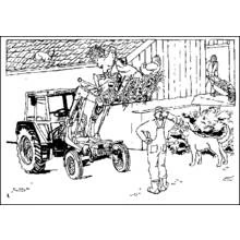 Dessin à colorier: Fermier (Carrières et Professions) #96297 - Coloriages à Imprimer Gratuits