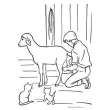 Dessin à colorier: Fermier (Carrières et Professions) #96298 - Coloriages à Imprimer Gratuits