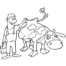 Dessin à colorier: Fermier (Carrières et Professions) #96316 - Coloriages à Imprimer Gratuits