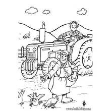 Dessin à colorier: Fermier (Carrières et Professions) #96335 - Coloriages à Imprimer Gratuits