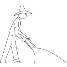 Dessin à colorier: Fermier (Carrières et Professions) #96364 - Coloriages à Imprimer Gratuits