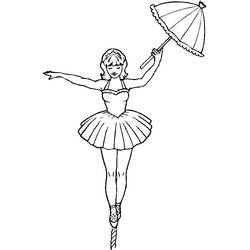Dessin à colorier: Funambule (Carrières et Professions) #192343 - Coloriages à Imprimer Gratuits