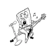 Dessin à colorier: Guitariste (Carrières et Professions) #98068 - Coloriages à Imprimer Gratuits