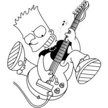 Dessin à colorier: Guitariste (Carrières et Professions) #98079 - Coloriages à Imprimer Gratuits