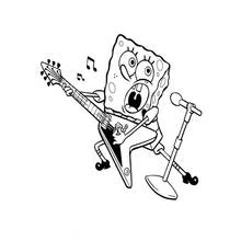Dessin à colorier: Guitariste (Carrières et Professions) #98334 - Coloriages à Imprimer Gratuits