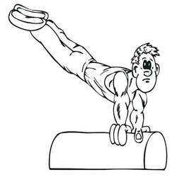 Dessin à colorier: Gymnastique (Carrières et Professions) #192306 - Coloriages à Imprimer Gratuits