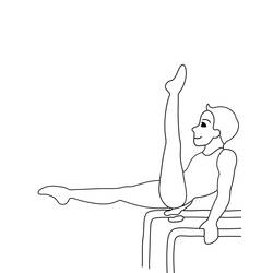 Dessin à colorier: Gymnastique (Carrières et Professions) #192311 - Coloriages à Imprimer Gratuits