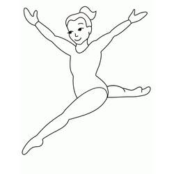 Dessin à colorier: Gymnastique (Carrières et Professions) #192312 - Coloriages à Imprimer Gratuits