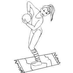 Dessin à colorier: Gymnastique (Carrières et Professions) #192314 - Coloriages à Imprimer Gratuits