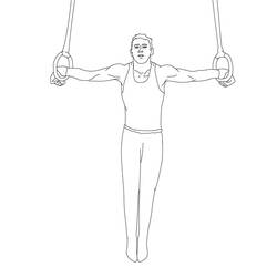 Dessin à colorier: Gymnastique (Carrières et Professions) #192318 - Coloriages à Imprimer Gratuits