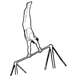 Dessin à colorier: Gymnastique (Carrières et Professions) #192319 - Coloriages à Imprimer Gratuits