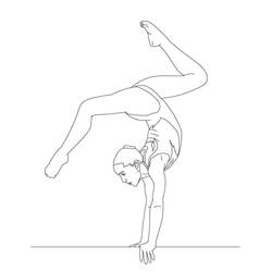 Dessin à colorier: Gymnastique (Carrières et Professions) #192320 - Coloriages à Imprimer Gratuits