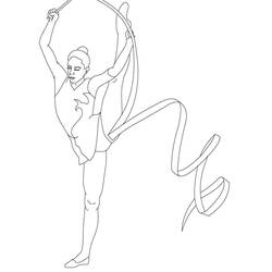 Dessin à colorier: Gymnastique (Carrières et Professions) #192321 - Coloriages à Imprimer Gratuits