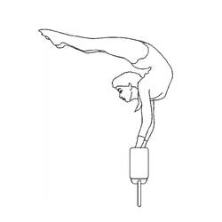 Dessin à colorier: Gymnastique (Carrières et Professions) #192326 - Coloriages à Imprimer Gratuits