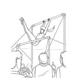 Dessin à colorier: Gymnastique (Carrières et Professions) #192327 - Coloriages à Imprimer Gratuits