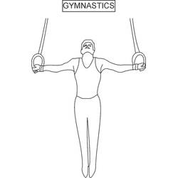 Dessin à colorier: Gymnastique (Carrières et Professions) #192329 - Coloriages à Imprimer Gratuits