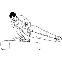 Dessin à colorier: Gymnastique (Carrières et Professions) #192332 - Coloriages à Imprimer Gratuits