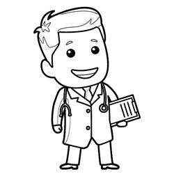 Dessin à colorier: Infirmier / Infirmière (Carrières et Professions) #170406 - Coloriages à Imprimer Gratuits
