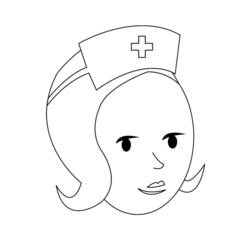 Dessin à colorier: Infirmier / Infirmière (Carrières et Professions) #170408 - Coloriages à Imprimer Gratuits