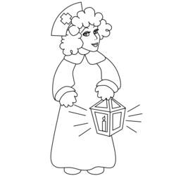 Dessin à colorier: Infirmier / Infirmière (Carrières et Professions) #170424 - Coloriages à Imprimer Gratuits